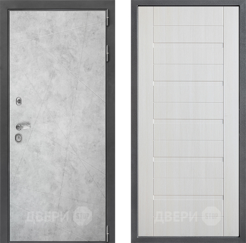 Входная металлическая Дверь Дверной континент ДК-3/743 ФЛ-70 Лиственница белая в Троицк