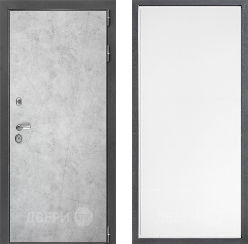 Входная металлическая Дверь Дверной континент ДК-3/743 ФЛ-649 Белый софт в Троицк