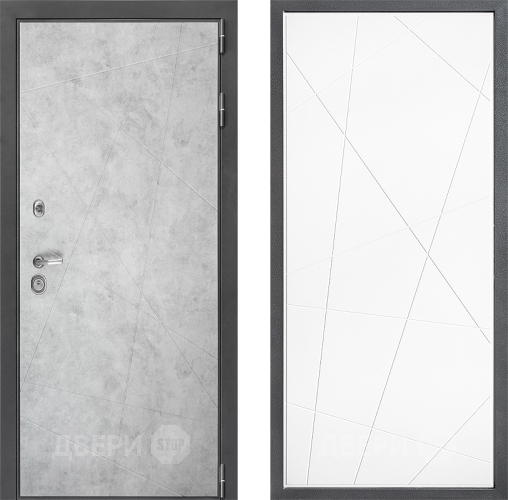 Входная металлическая Дверь Дверной континент ДК-3/743 ФЛ-655 Белый софт в Троицк