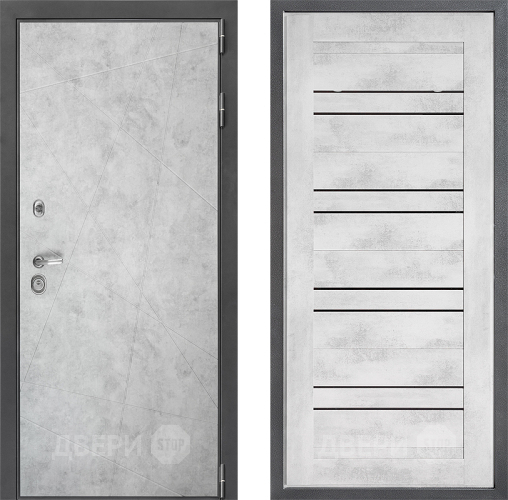 Дверь Дверной континент ДК-3/743 ФЛ-49 Бетон снежный в Троицк