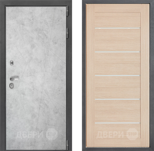 Входная металлическая Дверь Дверной континент ДК-3/743 ФЛ-46 Капучино в Троицк