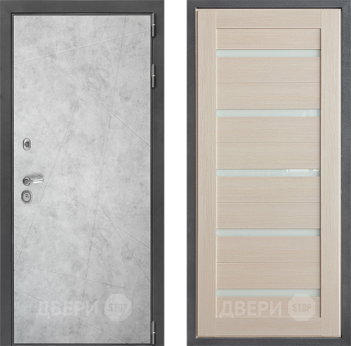 Входная металлическая Дверь Дверной континент ДК-3/743 ФЛ-47 Капучино в Троицк