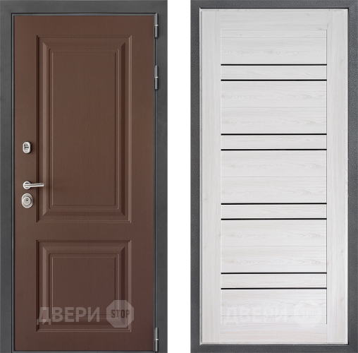 Входная металлическая Дверь Дверной континент ДК-3/729 ФЛ-49 Сосна белая в Троицк