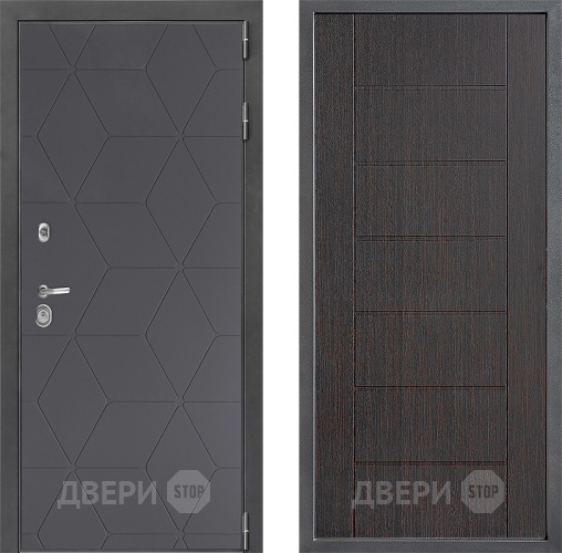 Входная металлическая Дверь Дверной континент ДК-3/744 ФЛ-Лайн Венге в Троицк