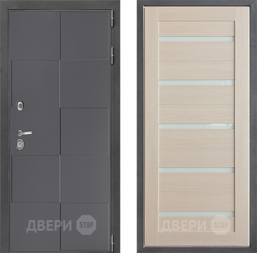 Входная металлическая Дверь Дверной континент ДК-3/606 ФЛ-47 Лиственница белая в Троицк