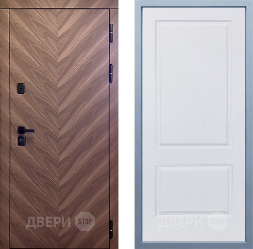 Входная металлическая Дверь Дива МД-98 Д-7 Белый в Троицк