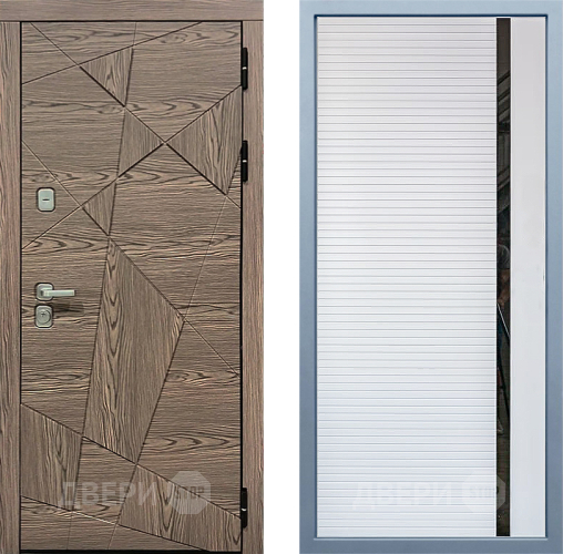 Входная металлическая Дверь Дива МД-97/2 МХ-45 Белый матовый в Троицк