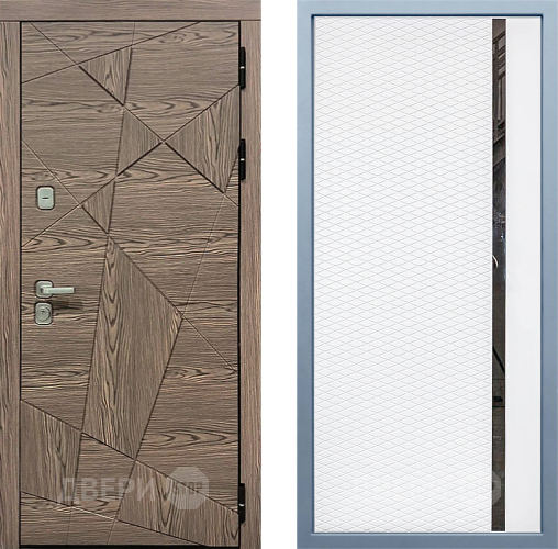 Входная металлическая Дверь Дива МД-97/2 МХ-47 Белый матовый в Троицк