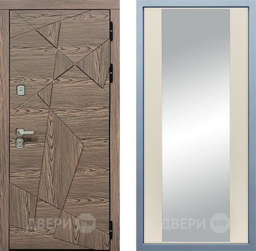 Входная металлическая Дверь Дива МД-97/2 Д-15 Зеркало Шампань в Троицк