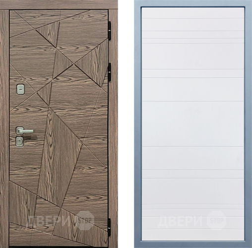 Входная металлическая Дверь Дива МД-97/2 Д-5 Белый в Троицк