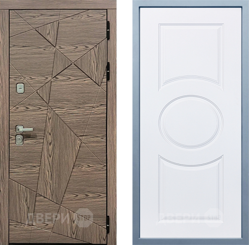 Входная металлическая Дверь Дива МД-97/2 Д-8 Белый в Троицк