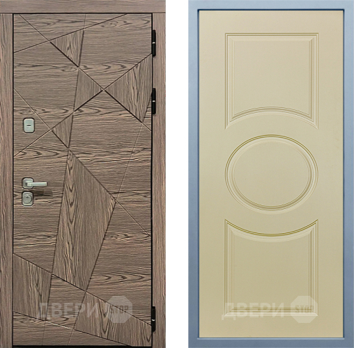 Входная металлическая Дверь Дива МД-97/2 Д-8 Шампань в Троицк