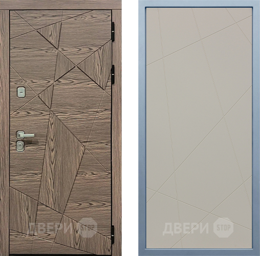 Входная металлическая Дверь Дива МД-97/2 Д-11 Шампань в Троицк