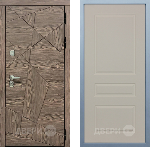 Входная металлическая Дверь Дива МД-97/2 Д-13 Шампань в Троицк