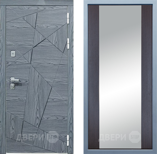 Входная металлическая Дверь Дива МД-97/3 Д-15 Зеркало Венге в Троицк