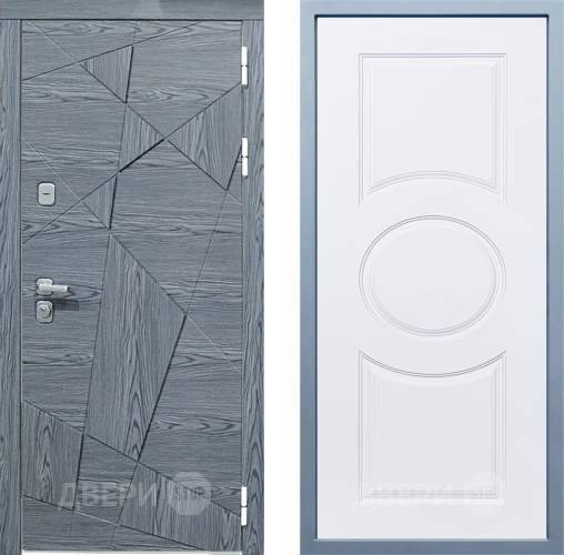 Входная металлическая Дверь Дива МД-97/3 Д-8 Белый в Троицк