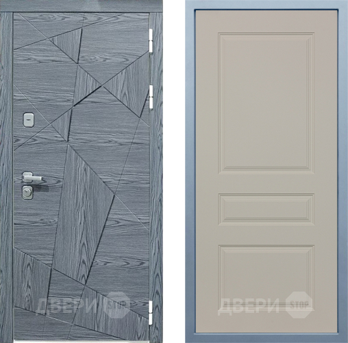 Входная металлическая Дверь Дива МД-97/3 Д-13 Шампань в Троицк