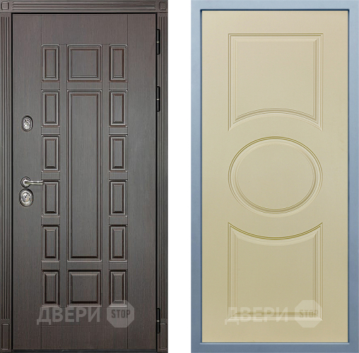 Входная металлическая Дверь Дива МД-38 Д-8 Шампань в Троицк