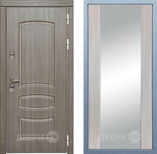 Дверь Дива МД-42 Д-15 Зеркало Сандал белый в Троицк
