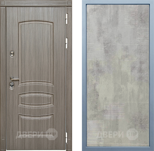 Входная металлическая Дверь Дива МД-42 Д-4 Бетон темный в Троицк