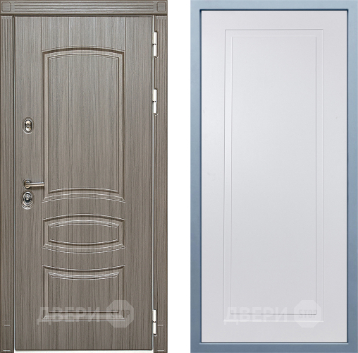 Входная металлическая Дверь Дива МД-42 Н-10 Белый в Троицк