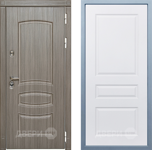 Входная металлическая Дверь Дива МД-42 Д-13 Белый в Троицк