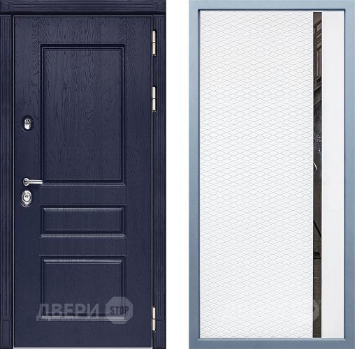 Входная металлическая Дверь Дива МД-45 МХ-47 Белый матовый в Троицк