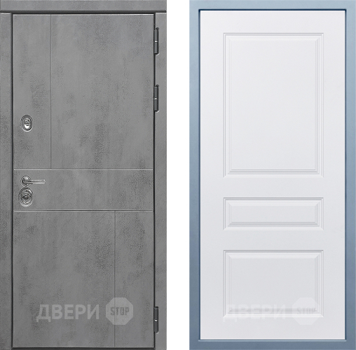 Входная металлическая Дверь Дива МД-48 Д-13 Белый в Троицк