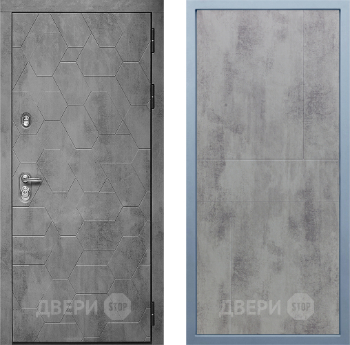Входная металлическая Дверь Дива МД-51 М-1 Бетон темный в Троицк