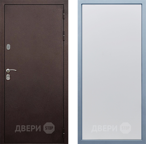 Входная металлическая Дверь Дива МД-40 Медь Н-1 Белый в Троицк