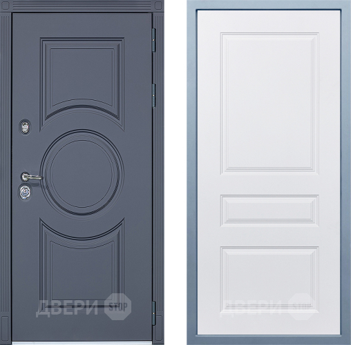 Входная металлическая Дверь Дива МХ-30 STR Д-13 Белый в Троицк