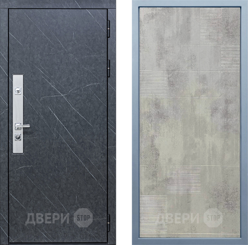 Входная металлическая Дверь Дива МХ-26 STR Д-4 Бетон темный в Троицк