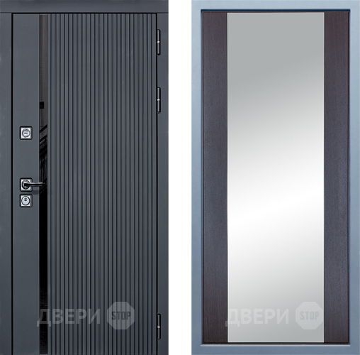 Входная металлическая Дверь Дива МХ-46 STR Д-15 Зеркало Венге в Троицк