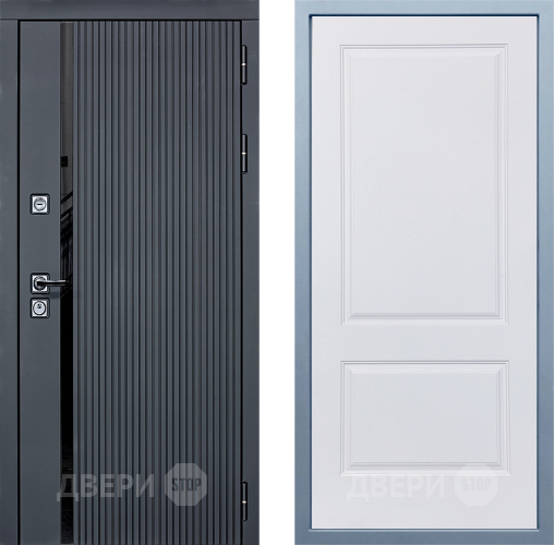 Входная металлическая Дверь Дива МХ-46 STR Д-7 Белый в Троицк