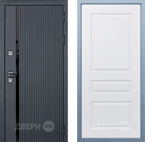 Входная металлическая Дверь Дива МХ-46 STR Д-13 Белый в Троицк