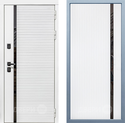 Входная металлическая Дверь Дива МХ-45 Белая STR МХ-46 Белый матовый в Троицк