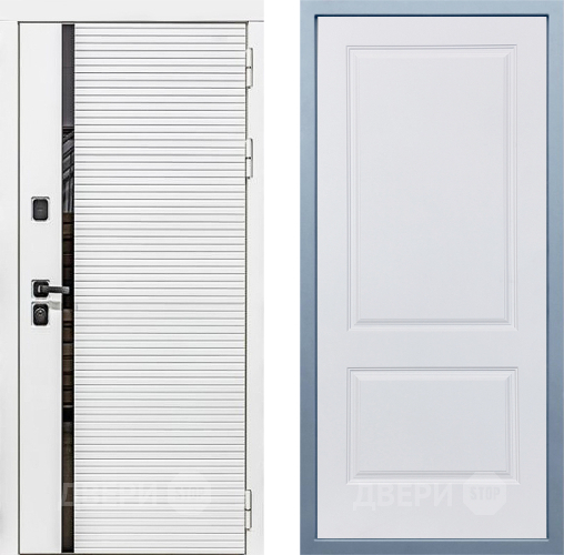 Входная металлическая Дверь Дива МХ-45 Белая STR Д-7 Белый в Троицк