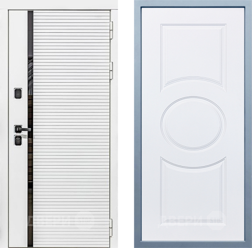 Входная металлическая Дверь Дива МХ-45 Белая STR Д-8 Белый в Троицк