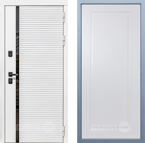 Входная металлическая Дверь Дива МХ-45 Белая STR Н-10 Белый в Троицк