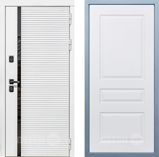 Входная металлическая Дверь Дива МХ-45 Белая STR Д-13 Белый в Троицк