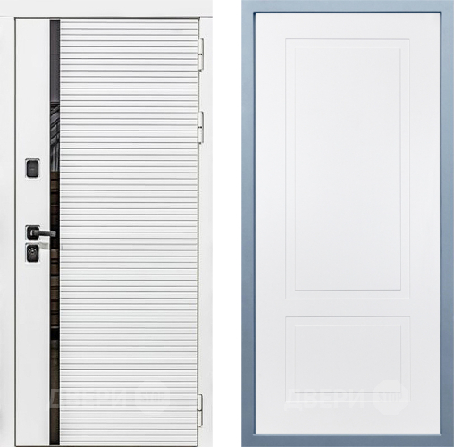 Входная металлическая Дверь Дива МХ-45 Белая STR Н-7 Белый в Троицк