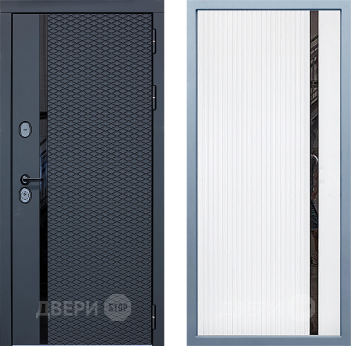 Входная металлическая Дверь Дива МХ-47 STR МХ-46 Белый матовый в Троицк