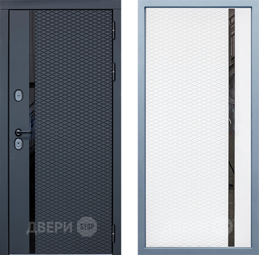 Входная металлическая Дверь Дива МХ-47 STR МХ-47 Белый матовый в Троицк