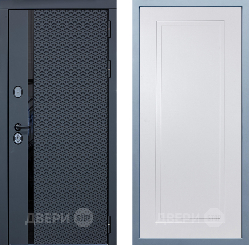 Входная металлическая Дверь Дива МХ-47 STR Н-10 Белый в Троицк