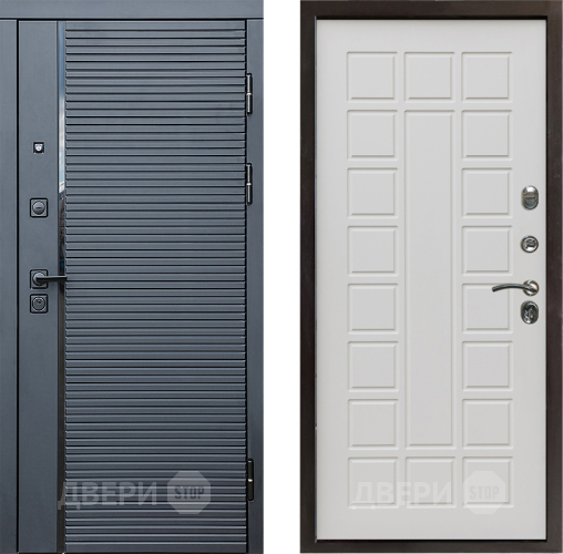 Входная металлическая Дверь Престиж Черная Линия Престиж Бежевый мат в Троицк