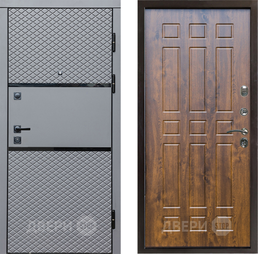 Входная металлическая Дверь Престиж Ромб Спарта Дуб в Троицк