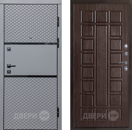 Входная металлическая Дверь Престиж Ромб Престиж Венге в Троицк