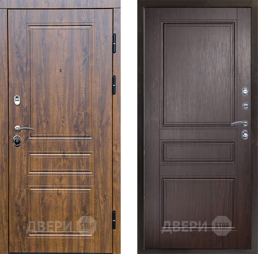 Входная металлическая Дверь Престиж Классика Дуб Классика Венге в Троицк