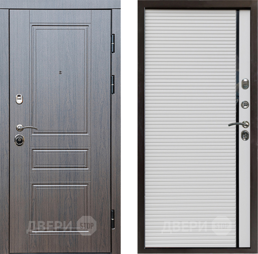 Входная металлическая Дверь Престиж Классика Венге Porte Белый в Троицк