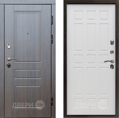 Входная металлическая Дверь Престиж Классика Венге Спарта Лиственница белая в Троицк